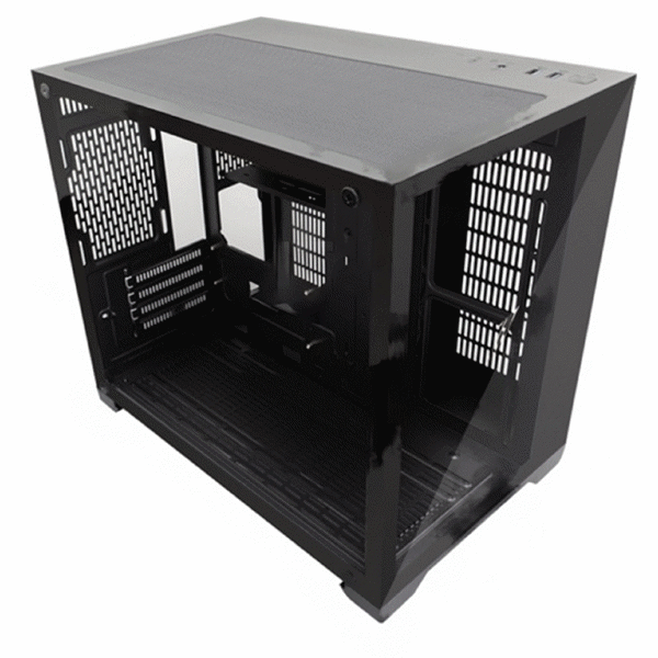 1STPlayer MV6-BK Megaview, Computer Case, MiniT, Mini-ITX, Micro ATX, 2xUSB 3.0, Black