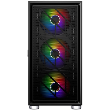 1STPlayer AR-7 AR-7-4G6P, Computer Case, MidT, MicroATX, Mini-ITX, USB 3.2, 2xUSB 2.0, Black