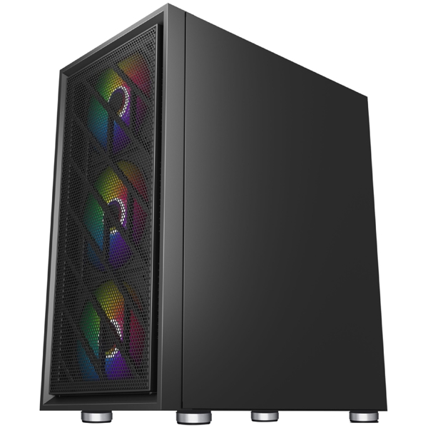 1STPlayer AR-7 AR-7-4G6P, Computer Case, MidT, MicroATX, Mini-ITX, USB 3.2, 2xUSB 2.0, Black