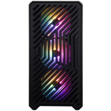 ქეისი 1STPlayer T5-BK-4F1 TRILOBITE T5, Computer Case, MicroATX, Mini-ITX, USB 3.2, 2xUSB 2.0, Black