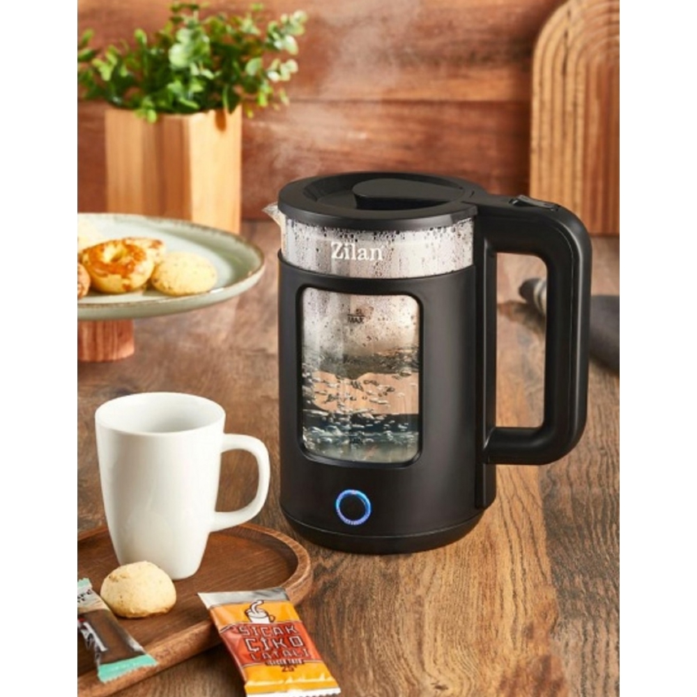 ელექტრო ჩაიდანი Zilan ZLN6128, 1650W, 1.5L, Electric Kettle, Black