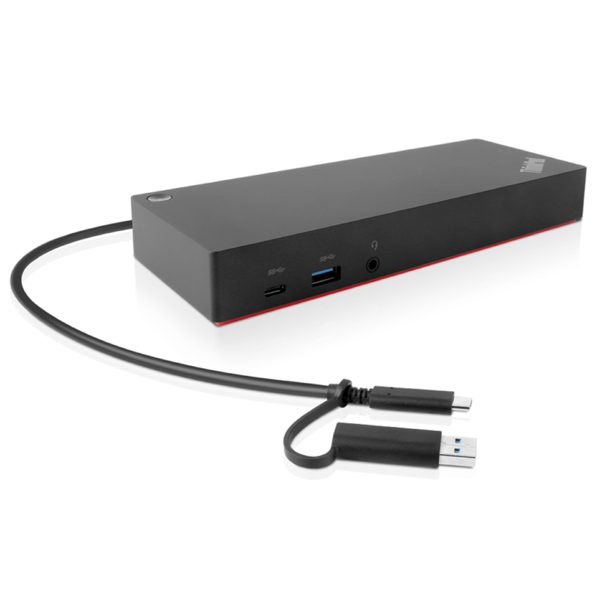 Lenovo 40AF0135EU ThinkPad, Hybrid USB-C/USB-A Docking Station, RJ45, 3.5mm, DP, HDMI, Black