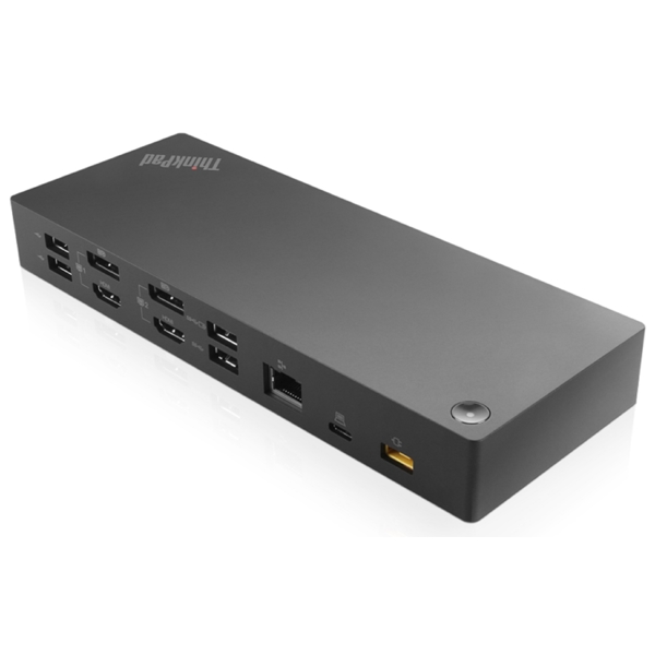 Lenovo 40AF0135EU ThinkPad, Hybrid USB-C/USB-A Docking Station, RJ45, 3.5mm, DP, HDMI, Black