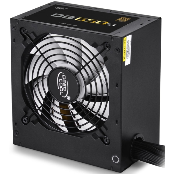 კვების ბლოკი Deepcool DQ650ST, 650W, 80 Plus, Power Supply, Black