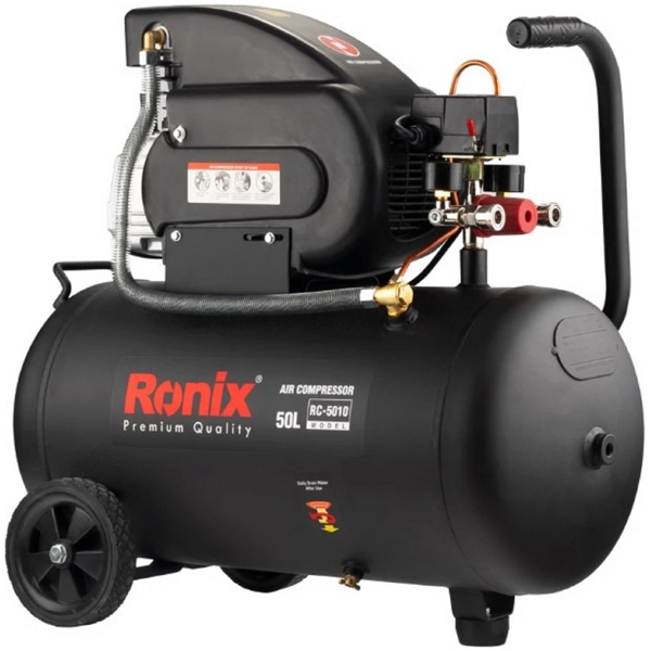 Ronix RC-5010, 1490W, 50L, Air Compressor, Black