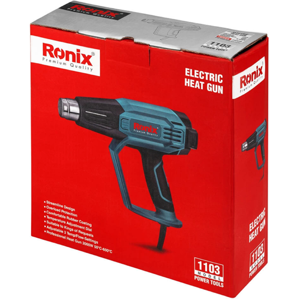 ელექტრო ფენი Ronix 1103, Heat Gun, Black/Blue