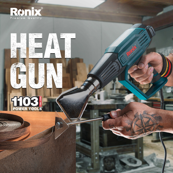 ელექტრო ფენი Ronix 1103, Heat Gun, Black/Blue