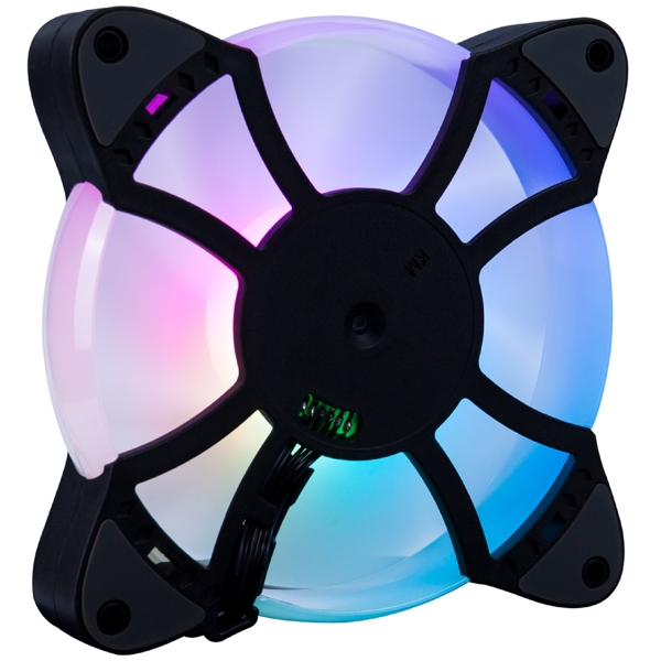 ქულერი 1STPLAYER CC A-RGB, LED, 120mm, 1200RPM, Cooler, Black