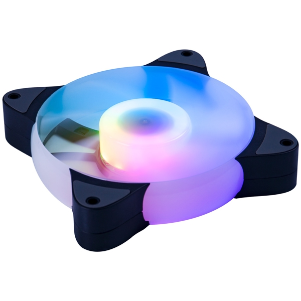 ქულერი 1STPLAYER CC A-RGB, LED, 120mm, 1200RPM, Cooler, Black