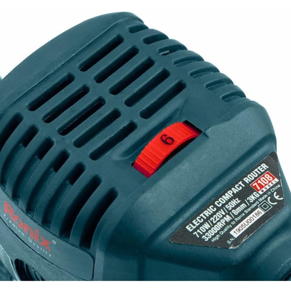 ფრეზერი Ronix 7108, 710W, 33000Rpm, Blue