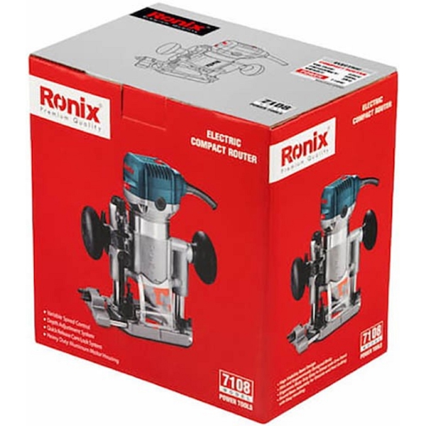 ფრეზერი Ronix 7108, 710W, 33000Rpm, Blue