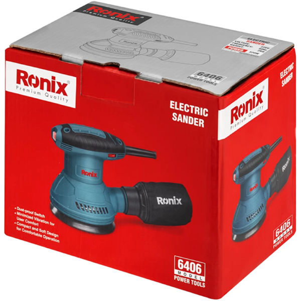 ექსცენტრიული სახეხი Ronix 6406, 320W, 125mm, 12000Rpm, Blue