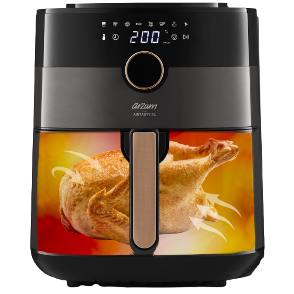 აეროგრილი Arzum AR2074-B, 1750W, 6L, Air Fryer, Black