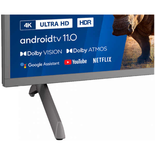 BLAUPUNKT 85UBC8000, 85", 4K UHD, Smart TV, Android, HDMI, USB, 3.5mm Jack, WIFI, BT, Black/Silver