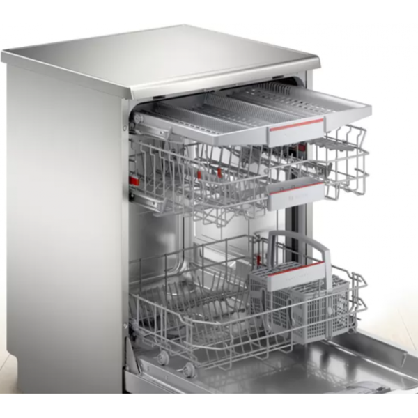 ჭურჭლის სარეცხი მანქანა Bosch SMS6HMI27Q, A++, 45Db, Dishwasher, Silver