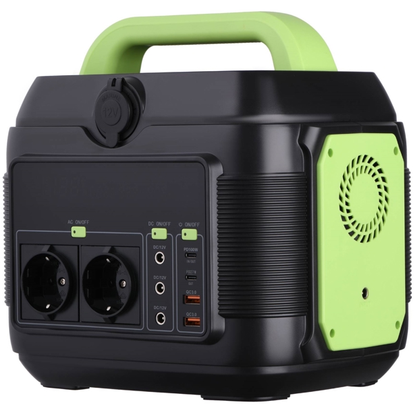 2E 2E-OPS-600, 600W, USB-C, Type-c, USB-A, AC, Power Station, Black