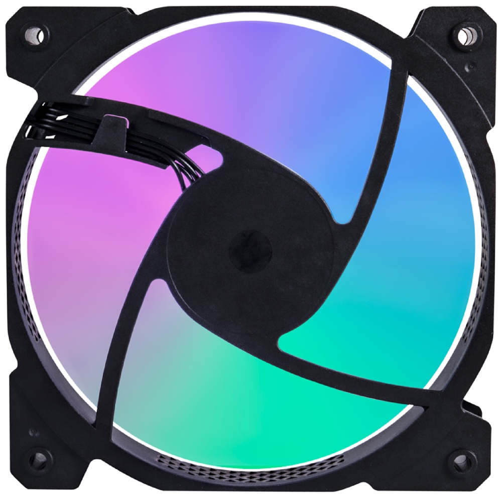 1STPlayer 1STPLR-F2-BK-BULK, LED, 120mm, 1100Rpm, Cooler, Black