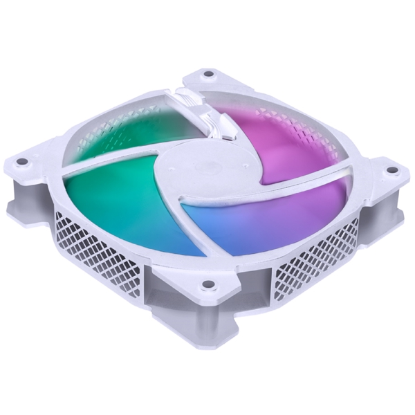 1STPlayer 1STPLR-F2-WH-BULK, LED, 120mm, 1100Rpm, Cooler, White