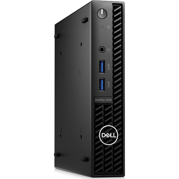 პერსონალური კომპიუტერი Dell Optiplex 3000 Micro PC, i5-12500T, 16GB, 256GB SSD, Integrated, W11P, Black