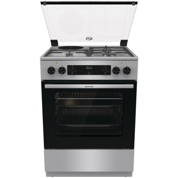 გაზქურა Gorenje GK6C61XC, 3 Gas, Oven, Stainless Steel