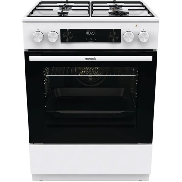 გაზქურა Gorenje GKS6C70WJ, 4 Gas, Oven, White