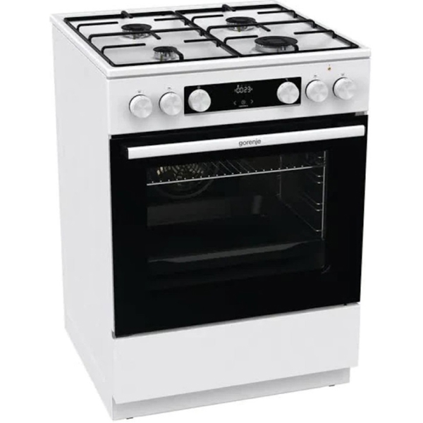 გაზქურა Gorenje GKS6C70WJ, 4 Gas, Oven, White