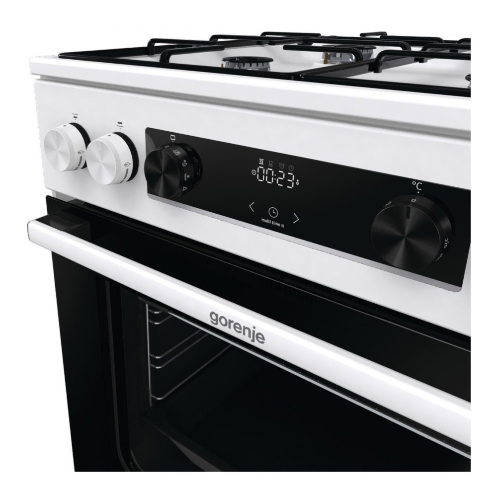 გაზქურა Gorenje GKS6C70WJ, 4 Gas, Oven, White