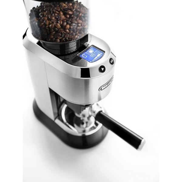 ყავის საფქვავი Delonghi KG521.M, 150W, Electric Coffee Grinder, Stainless Steel