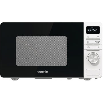 მიკროტალღური ღუმელი Gorenje MO20A3W, 800W, 20L, Microwave Oven, Black/White