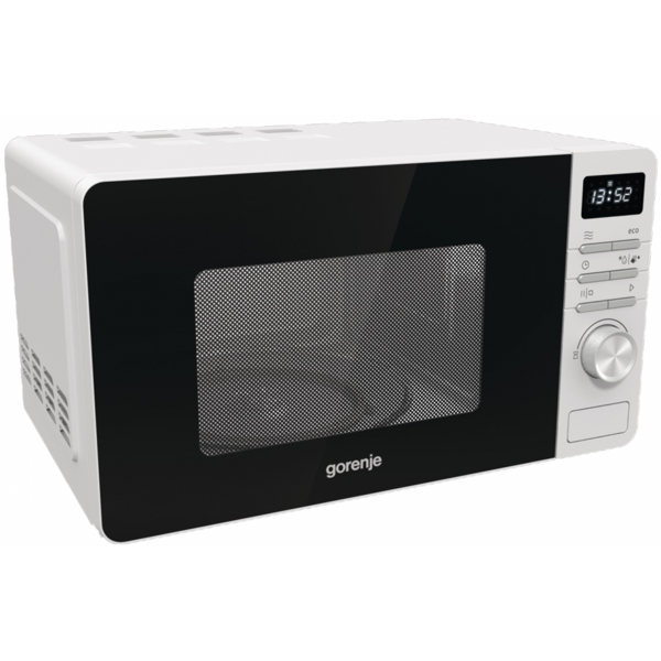 მიკროტალღური ღუმელი Gorenje MO20A3W, 800W, 20L, Microwave Oven, Black/White