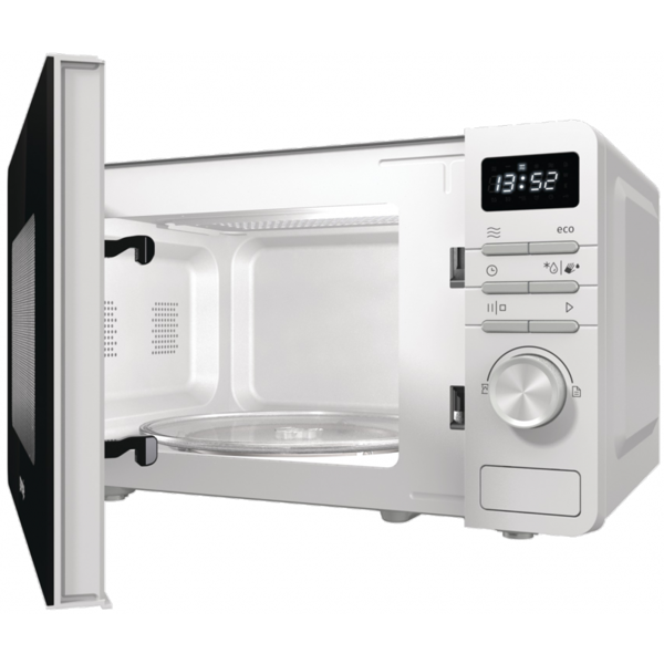 მიკროტალღური ღუმელი Gorenje MO20A3W, 800W, 20L, Microwave Oven, Black/White