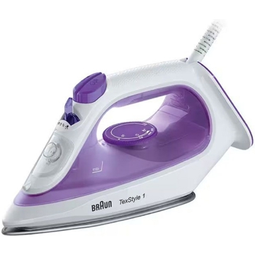 ორთქლის უთო Braun SI1080VI SI, 2000W, 220ML, Steam Iron, White/Purple