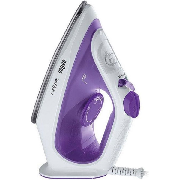 ორთქლის უთო Braun SI1080VI SI, 2000W, 220ML, Steam Iron, White/Purple