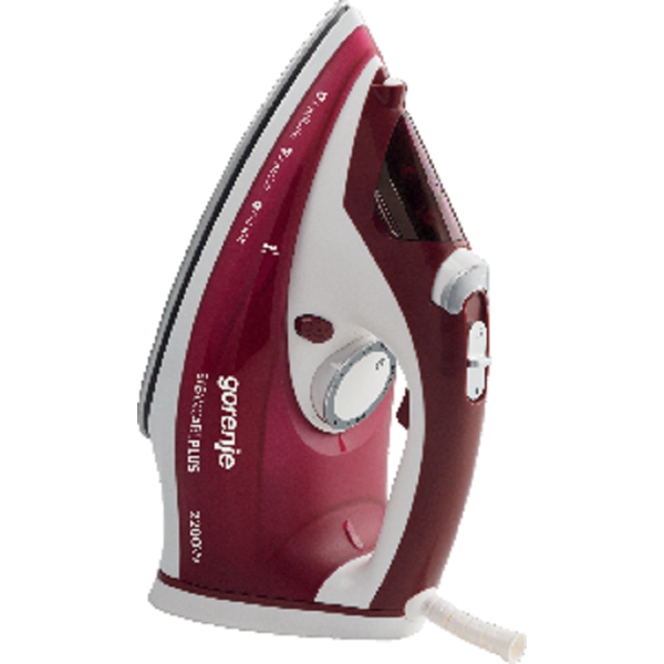 ორთქლის უთო Gorenje SIH2200RBC, 2200W, 280ML, Steam Iron, White/Red