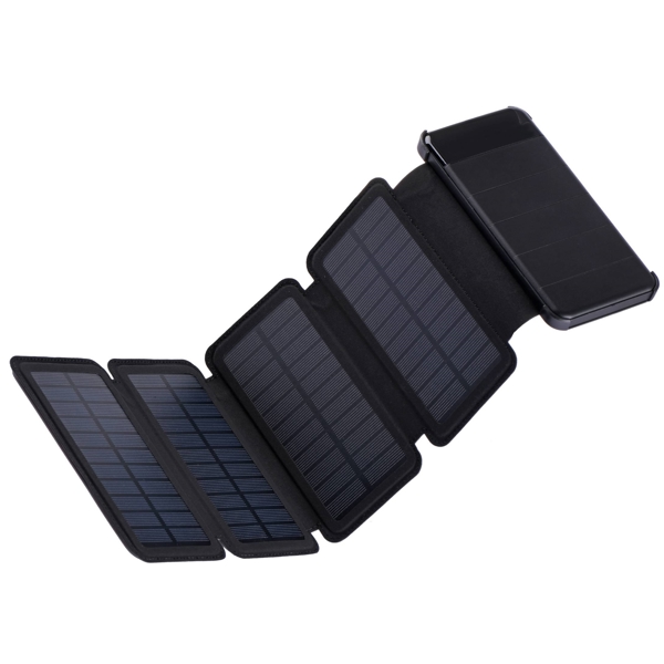 2E 2E-PB814-BLACK, Micro USB, USB-A, Solar Power Bank, Black