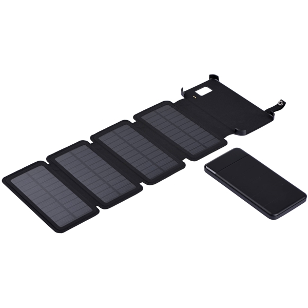 2E 2E-PB814-BLACK, Micro USB, USB-A, Solar Power Bank, Black