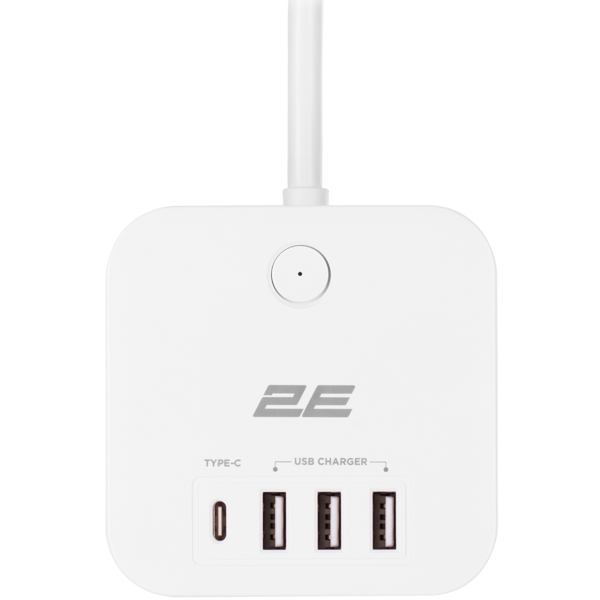 2E 2E-ADC331WH, 3 Socket, USB-A, USB-C, 1.5m, White