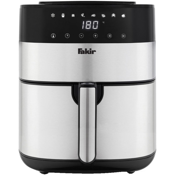 აეროგრილი Fakir 8682511903241, 1750W, 5L, Air Fryer, Silver/Black