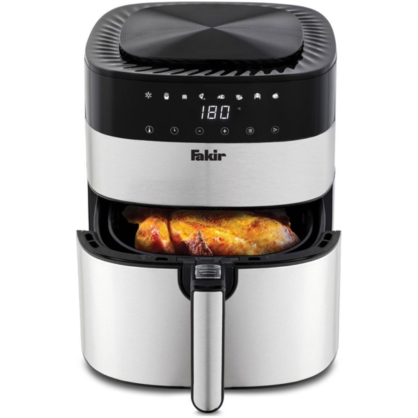 აეროგრილი Fakir 8682511903241, 1750W, 5L, Air Fryer, Silver/Black