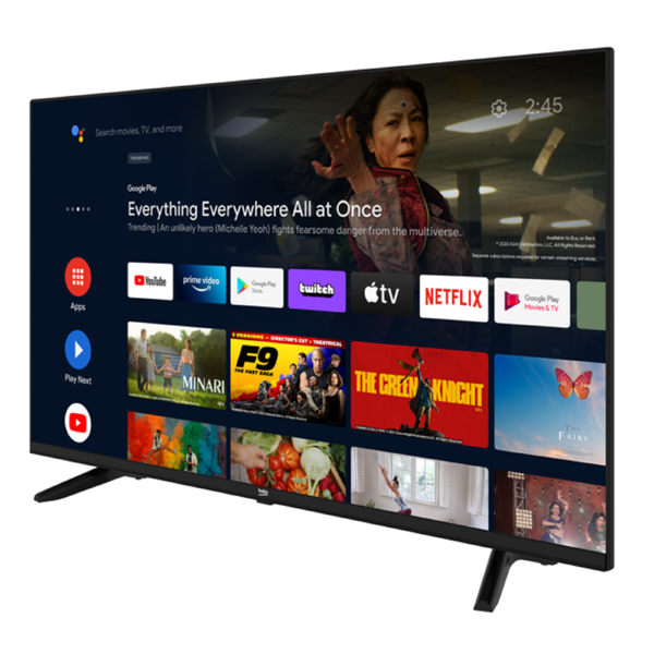 ტელევიზორი Beko B50M D 895 A, 50", 4K UHD, Smart TV, Android TV, USB, HDMI, LAN, BT, WIFI, Black