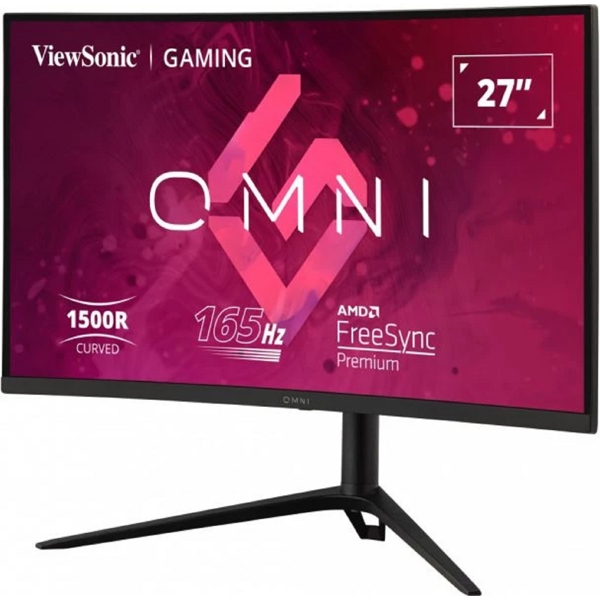 მონიტორი ViewSonic VX2718-2KPC-MHDJ Omni, 27'', Curved Monitor, QHD, VA, HDMI, DP, Black