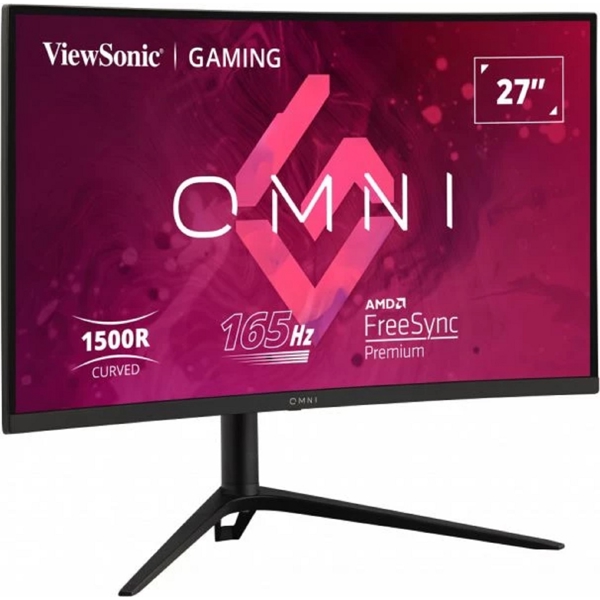 მონიტორი ViewSonic VX2718-2KPC-MHDJ Omni, 27'', Curved Monitor, QHD, VA, HDMI, DP, Black