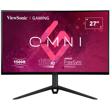 ViewSonic VX2718-PC-MHDJ Omni, 27", Curved Monitor, FHD, VA, HDMI, DP, Black