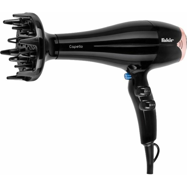 თმის საშრობი Fakir 8690394701557, 2200W, Hair Dryer, Black