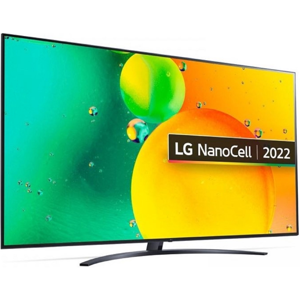 ტელევიზორი LG 75NANO766QA, 75", 4K UHD, Smart TV, USB, HDMI, LAN, BT, WIFI, Black