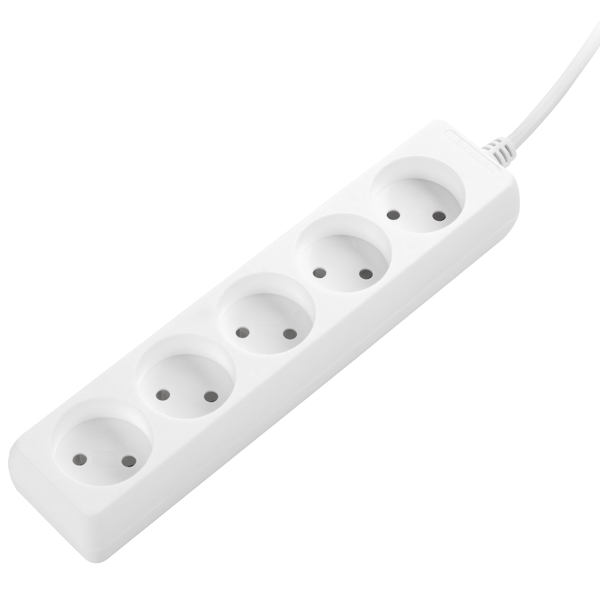 დენის გამანაწილებელი 2E 2E-U0510M1.5, 5 Socket, 1.5m, White