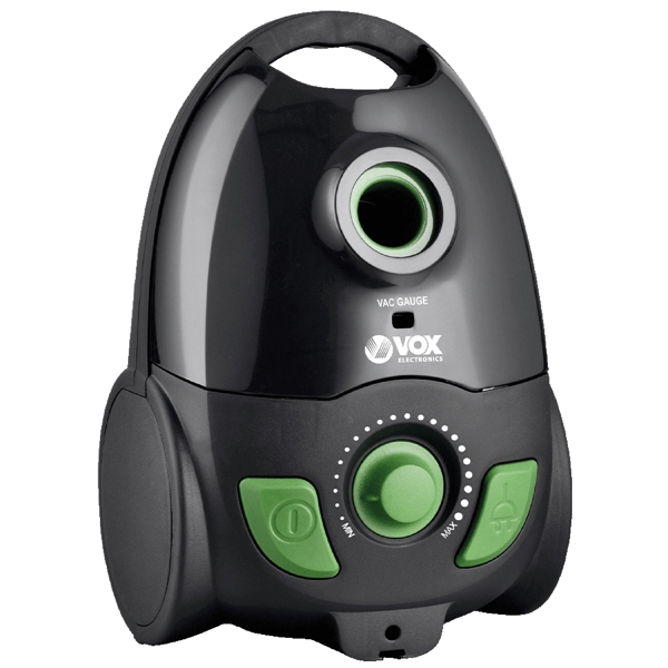 მტვერსასრუტი Vox SL123G, 1600W, 2.5L, Vacuum Cleaner, Black/Green