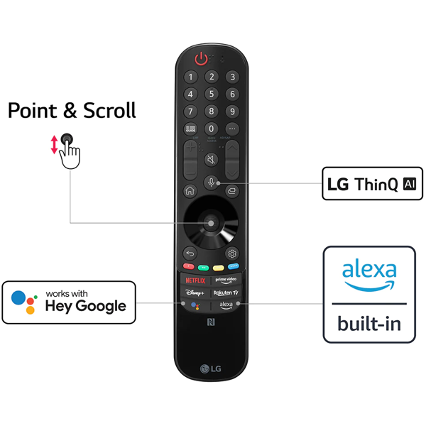 ტელევიზორი LG OLED65C26LD, 65", 4K UHD, Smart TV, USB, HDMI, LAN, BT, WIFI, Black/Silver