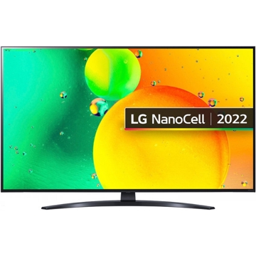 LG 50NANO766QA, 50", 4K UHD, Smart TV, USB, HDMI, LAN, BT, WIFI, Black