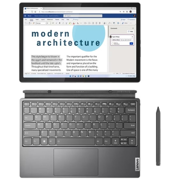 Lenovo 82TQ005JRU IdeaPad Duet 5 12IAU7, 12.4", Tablet, 16GB, 512GB, Wi-Fi, Storm Grey